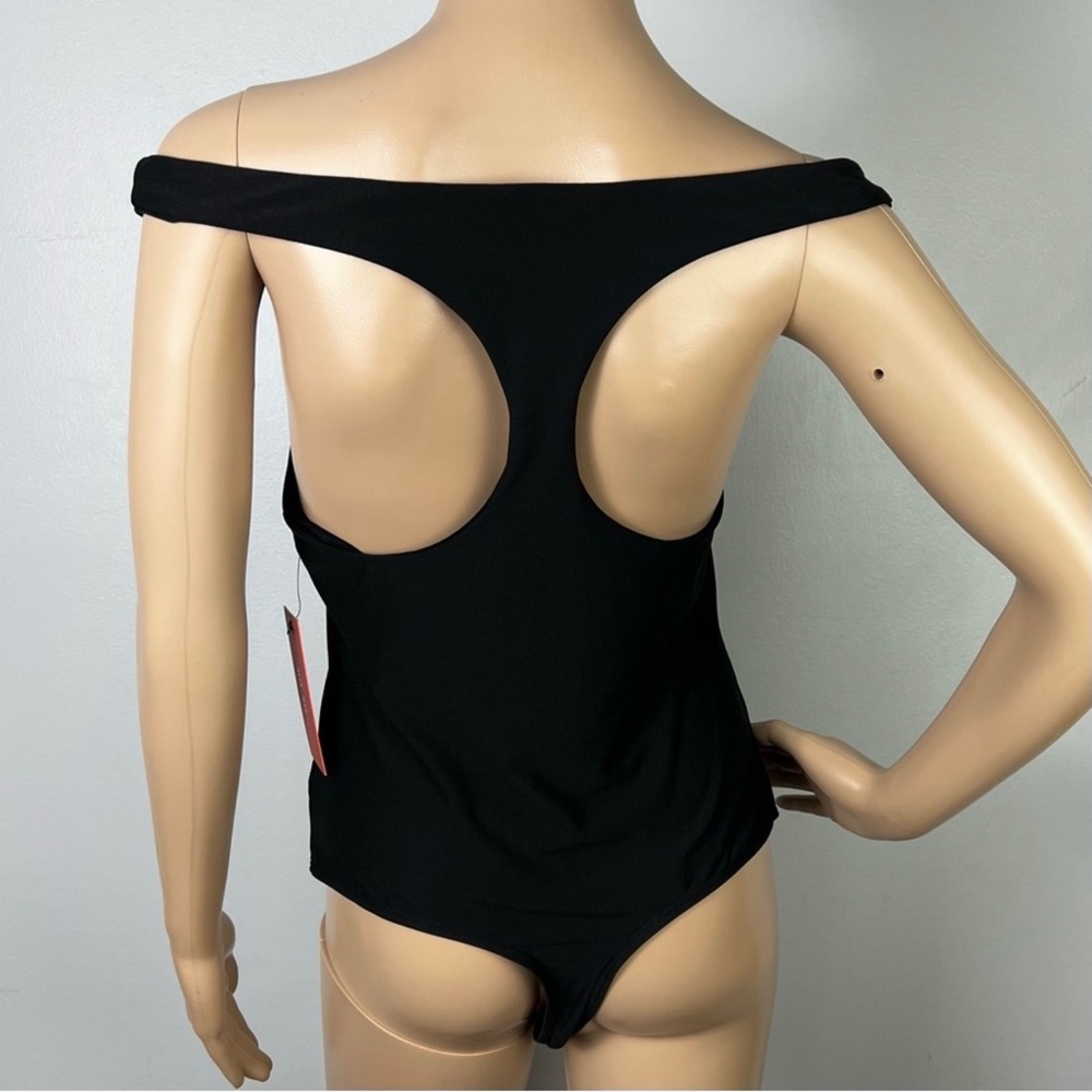 NEW ALIX NYC BLACK OFF-THE-SHOULDER BODYSUIT - Picture 8 of 10